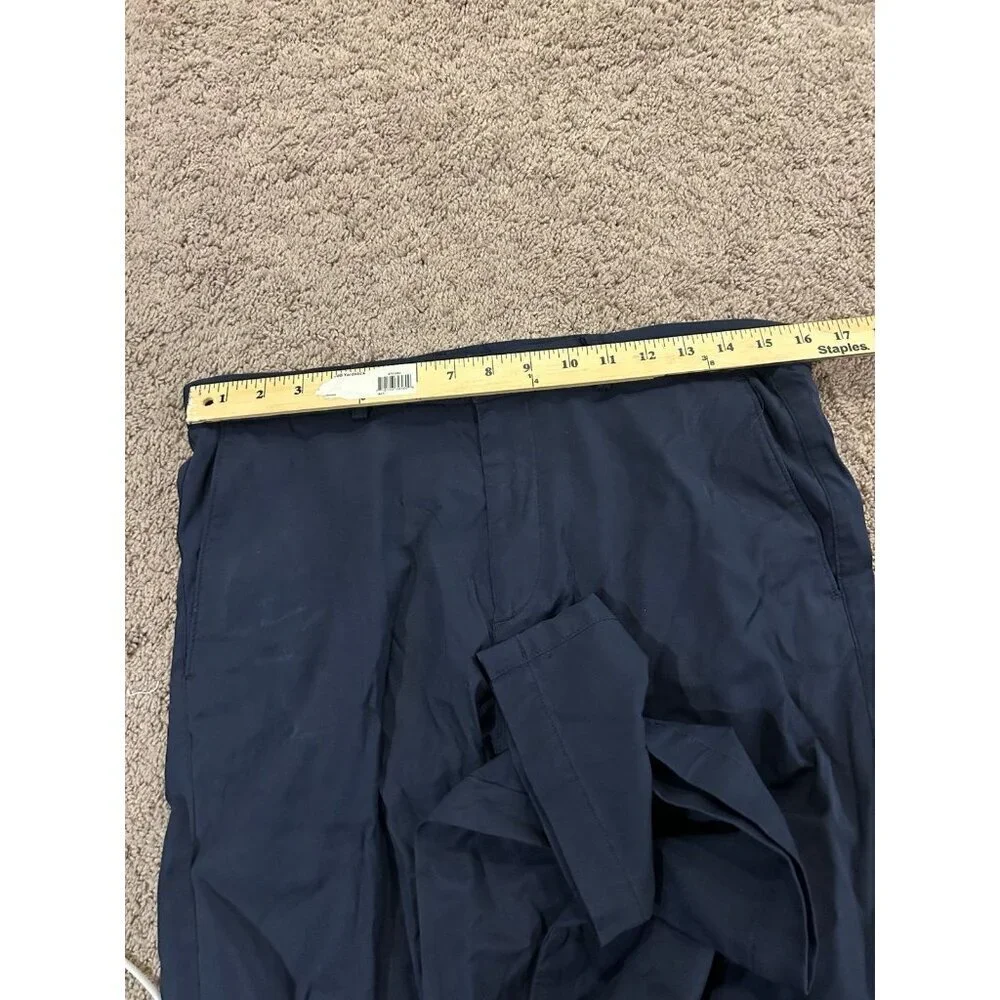 Theory Navy Blue nylon trouser pants straight leg Men's SZ 33